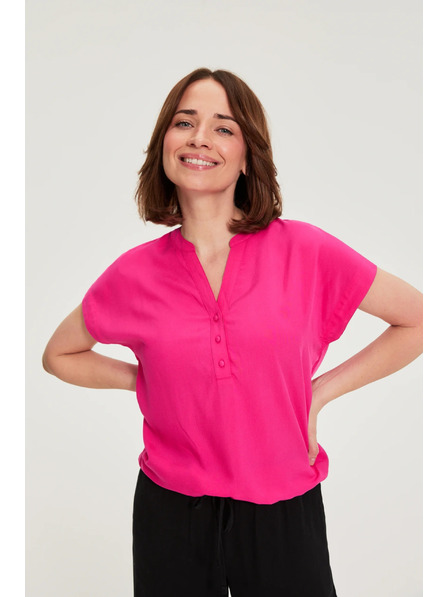 Moodo Košeľa z viskózy purpurová Moodo