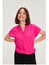 Moodo Košeľa z viskózy purpurová Moodo