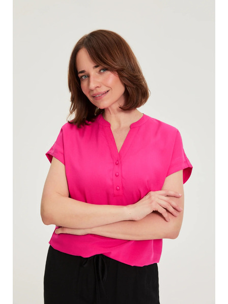 Moodo Košeľa z viskózy purpurová Moodo