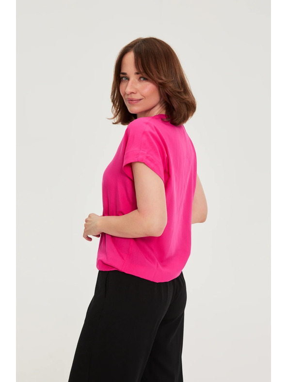 Moodo Košeľa z viskózy purpurová Moodo