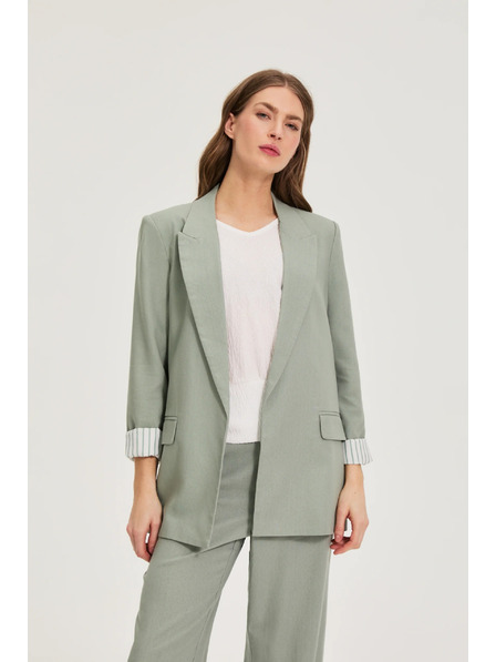 Moodo Sako s prídavkom ľanu olivové Moodo