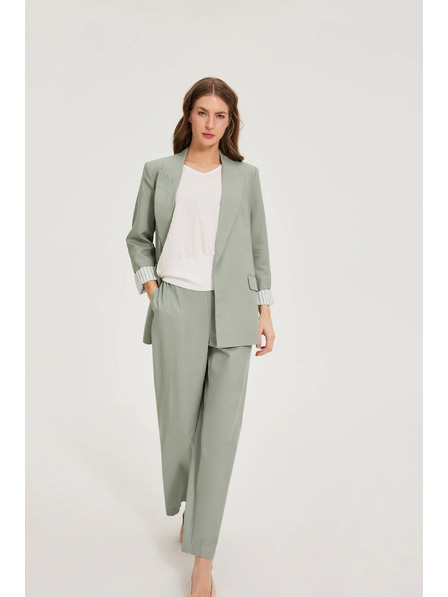 Moodo Sako s prídavkom ľanu olivové Moodo