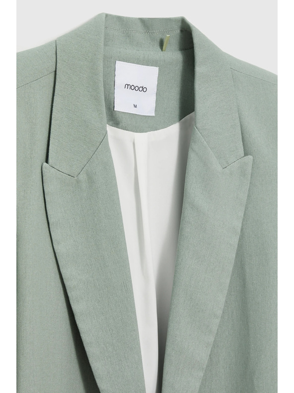 Moodo Sako s prídavkom ľanu olivové Moodo