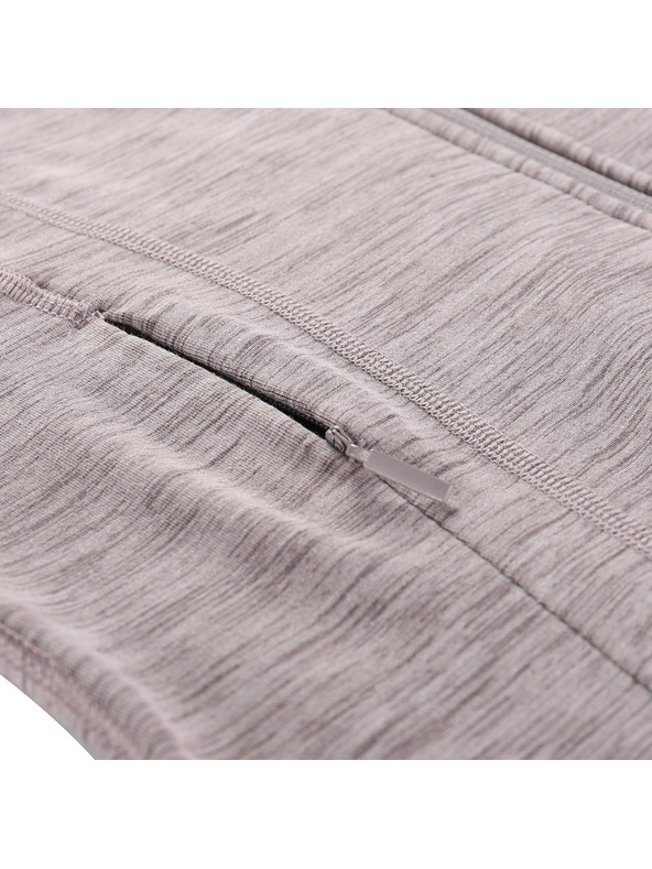 ALPINE PRO Dámska rýchlo schnutúca mikina s cool-dry ALPINE PRO GOLLA 2 driftwood