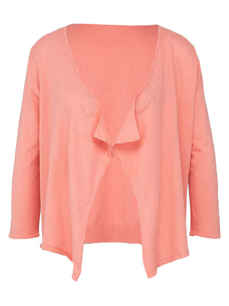 CAMAIEU Ružový krátky kardigán CAMAIEU