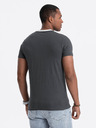 Ombre Clothing Šedé pánske tričko Ombre Oblečenie