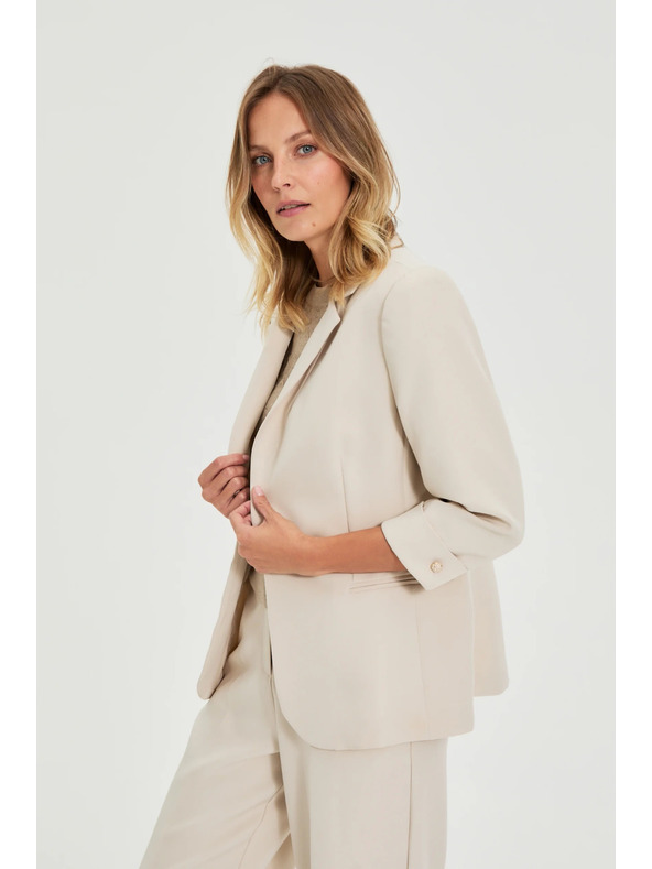 Moodo Sako s 3/4 rukávmi béžové Moodo