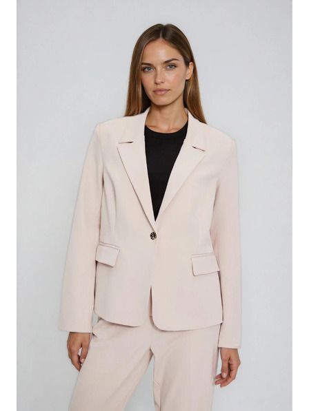 Moodo Jednostranné sako béžové Moodo