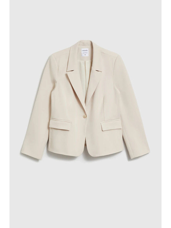Moodo Jednostranné sako béžové Moodo