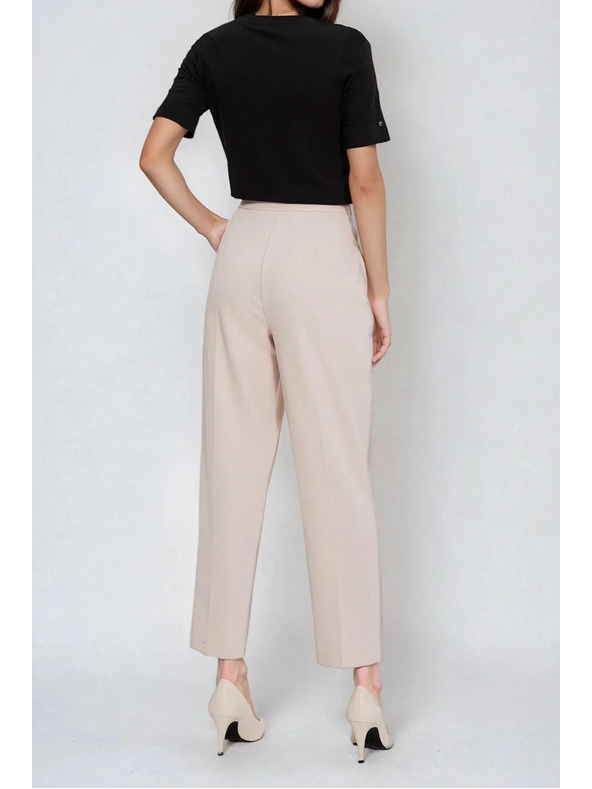 Moodo Cigaretové nohavice béžové Moodo