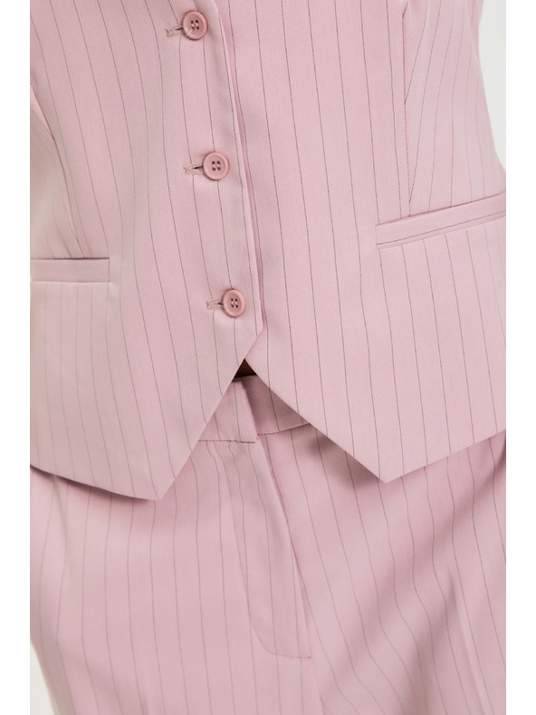 Moodo Vesta v jemné pruhy ružová Moodo