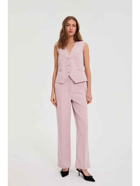 Moodo Vesta v jemné pruhy ružová Moodo