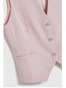 Moodo Vesta v jemné pruhy ružová Moodo