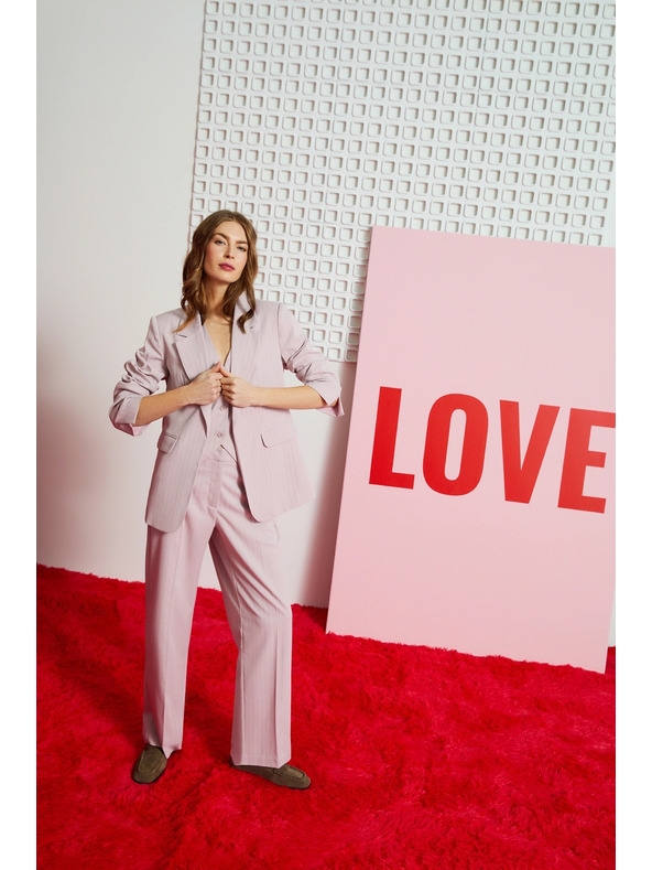 Moodo Sako v pruhy ružové Moodo