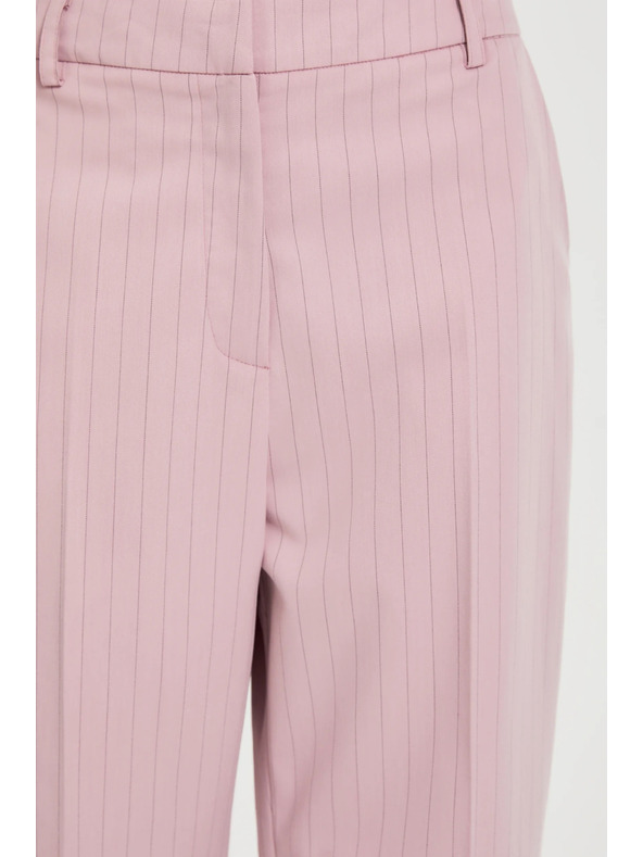 Moodo Nohavice v jemné pruhy ružové Moodo