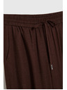 Moodo Hladké nohavice hnedé Moodo