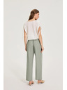 Moodo Nohavice s prídavkom ľanu olivové Moodo