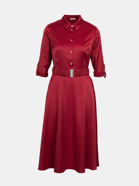 Orsay Vínové dámske košeľové šaty ORSAY