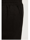 Moodo Nohavice z viskózy a ľanu čierne Moodo