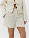 Sofie Schnoor Krémové vlnené dámske šortky MIDGESW