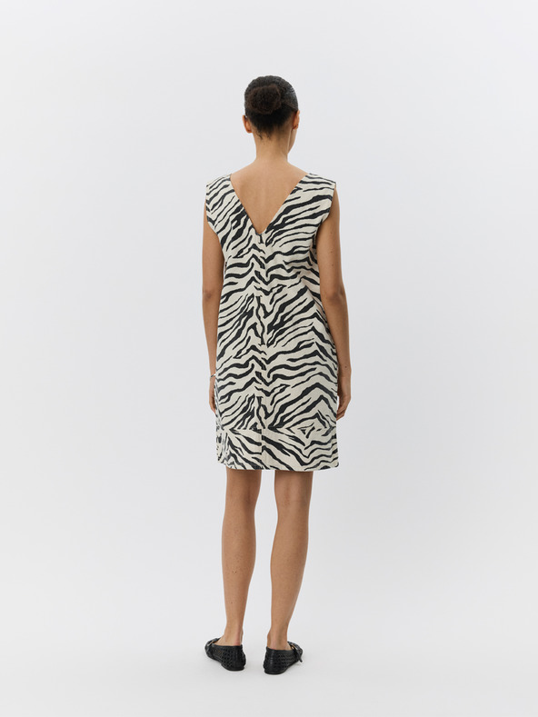 Sofie Schnoor Krémové šaty so zvieracím vzorom OLYMPESW