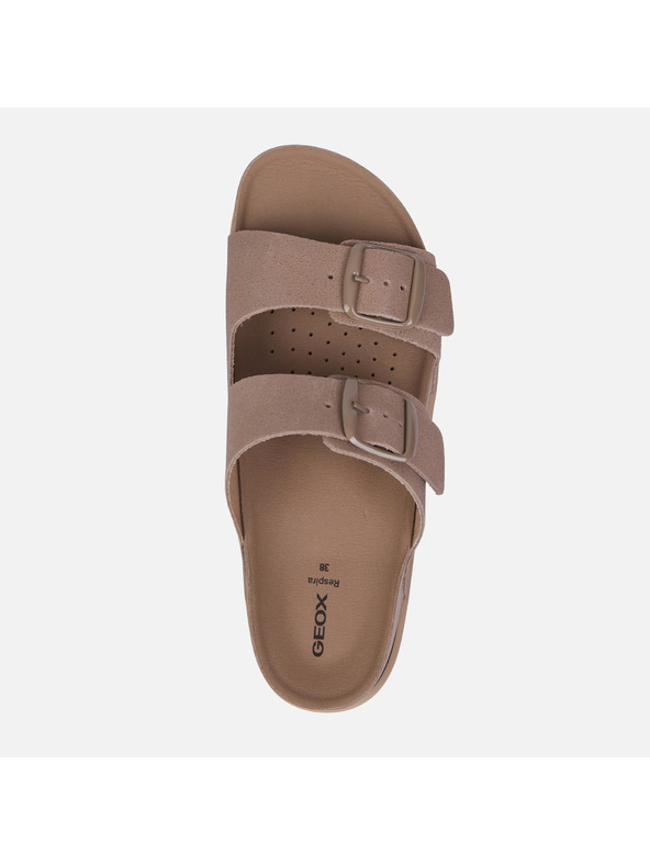 Geox Béžové dámske sandále Geox Sandybett High