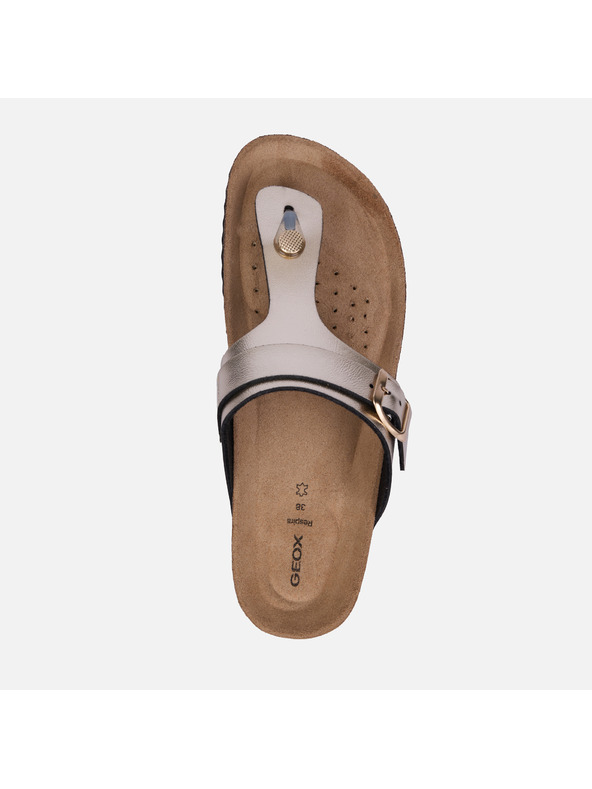 Geox Zlaté dámske sandále Geox Brionia