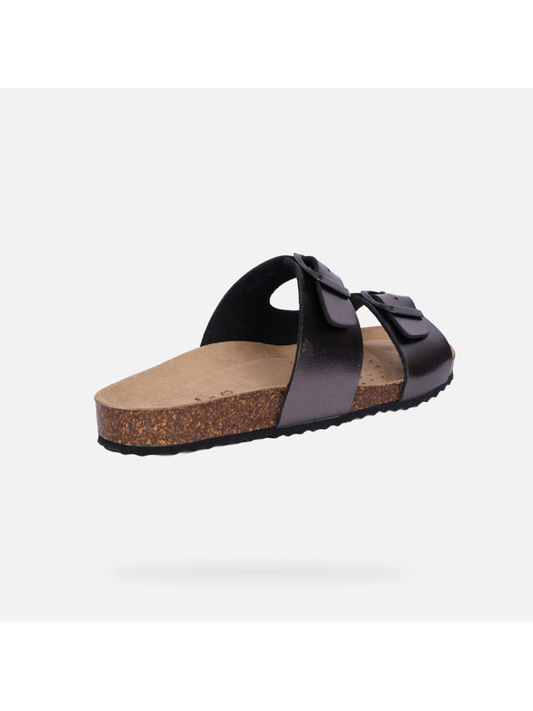 Geox Strieborné dámske sandále Geox Brionia