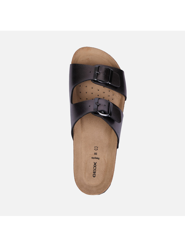 Geox Strieborné dámske sandále Geox Brionia