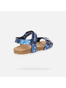 Geox Modré dievčenské sandále Geox Adriel