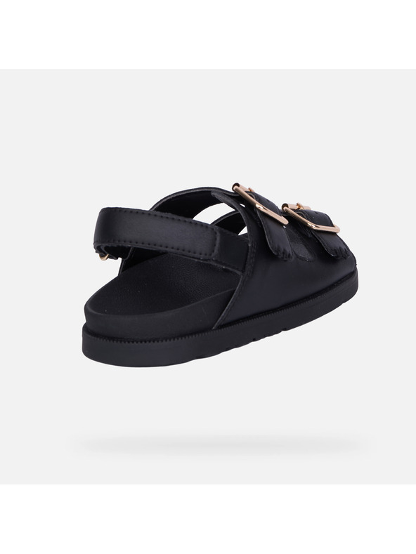 Geox Čierne dievčenské sandále Geox Foammentera