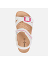 Geox Biele dievčenské sandále Geox Adriel