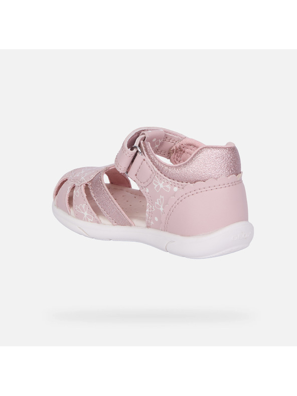 Geox Svetloružové dievčenské sandále na prvé krôčiky Geox Zapito