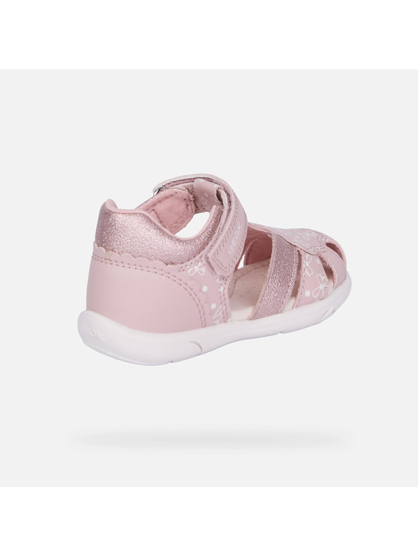 Geox Svetloružové dievčenské sandále na prvé krôčiky Geox Zapito