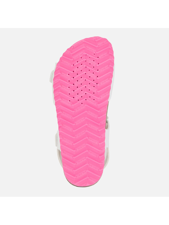 Geox Biele dievčenské sandále Geox Chalki