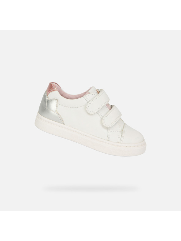 Geox Biele dievčenské tenisky Geox Nashik