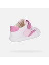 Geox Biele dievčenské barefoot tenisky na prvé kroky Geox Steppieup