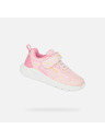 Geox Svetloružové dievčenské tenisky Geox Sprintye