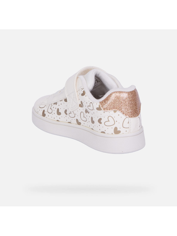 Geox Biele dievčenské tenisky Geox Eclyper