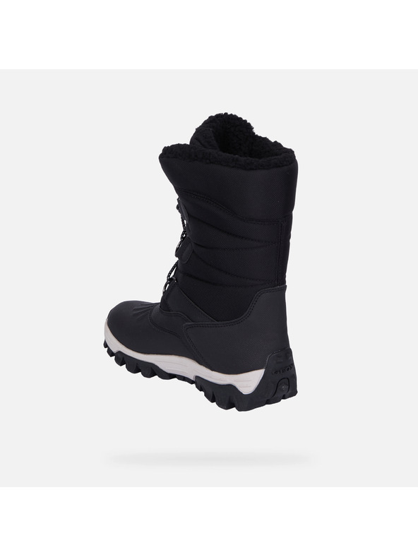 Geox Čierna chlapčenská zimná obuv Geox Himalaya
