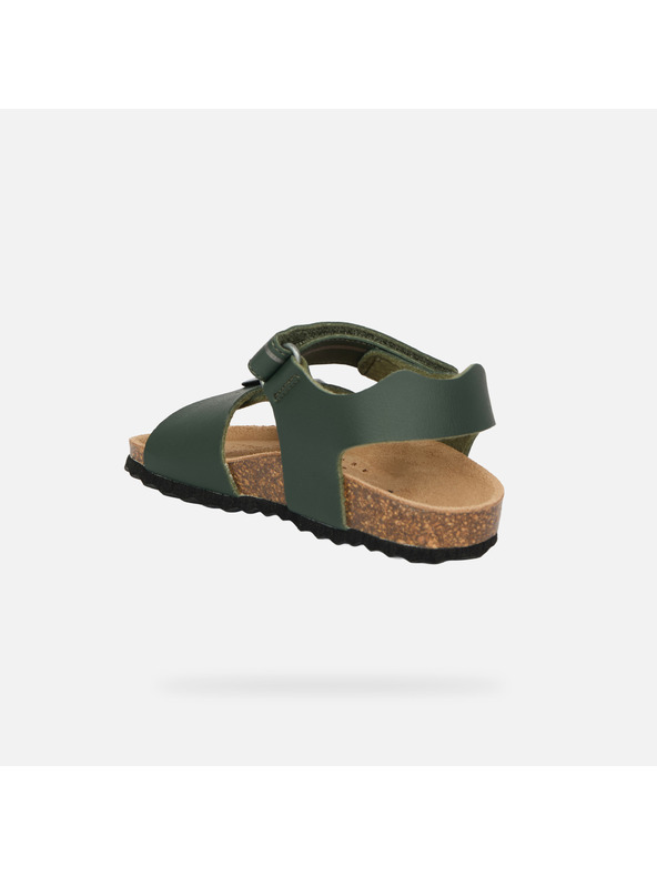 Geox Khaki chlapčenské sandále Geox Chalki