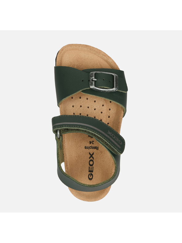 Geox Khaki chlapčenské sandále Geox Chalki