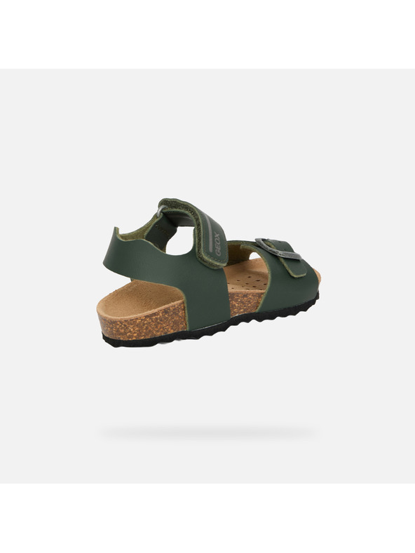 Geox Khaki chlapčenské sandále Geox Chalki