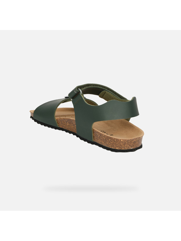 Geox Khaki Chlapčenské sandále Geox Ghita