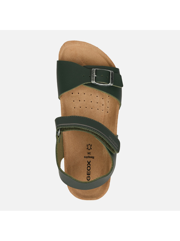 Geox Khaki Chlapčenské sandále Geox Ghita
