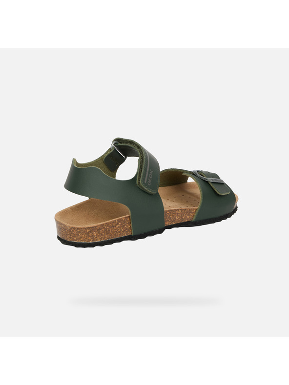 Geox Khaki Chlapčenské sandále Geox Ghita