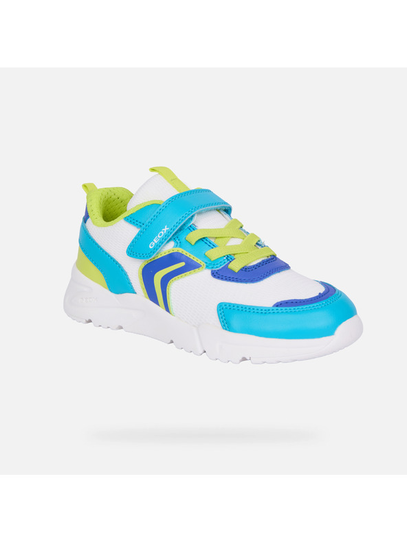 Geox Biele chlapčenské tenisky Geox Loftus