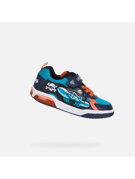 Geox Tyrkysové chlapčenské tenisky Geox Inek