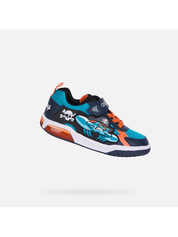 Geox Tyrkysové chlapčenské tenisky Geox Inek