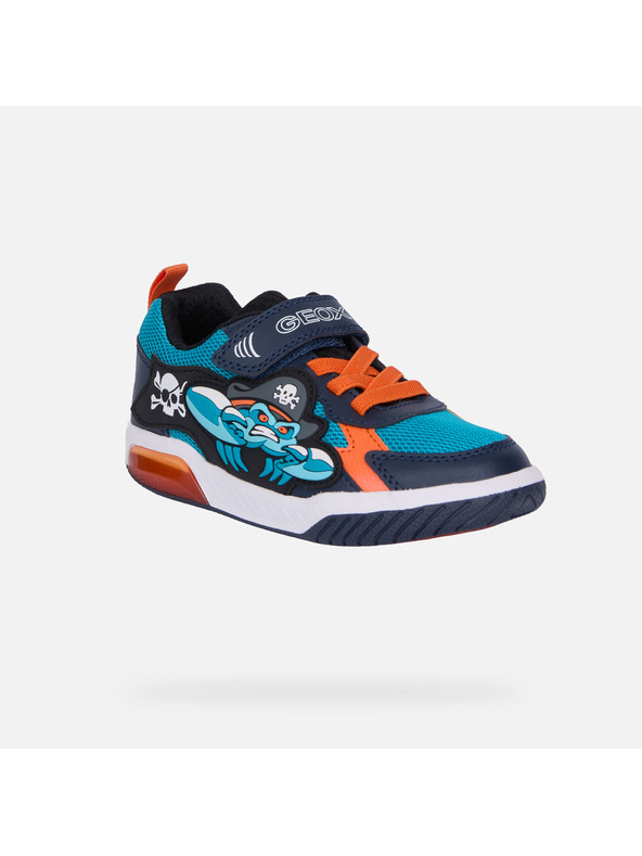 Geox Tyrkysové chlapčenské tenisky Geox Inek